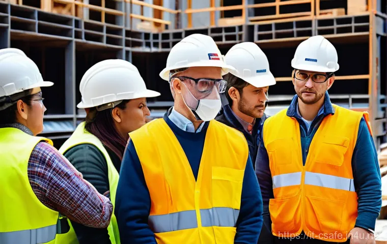 건설안전기사 필기에서 이해가 어려운 개념 - "A dynamic image capturing a diverse team of safety engineers – men and women of various ages, dress... 건설안전기사 필기에서 이해가 어려운 개념 - "A dynamic image capturing a diverse team of safety engineers – men and women of various ages, dress...