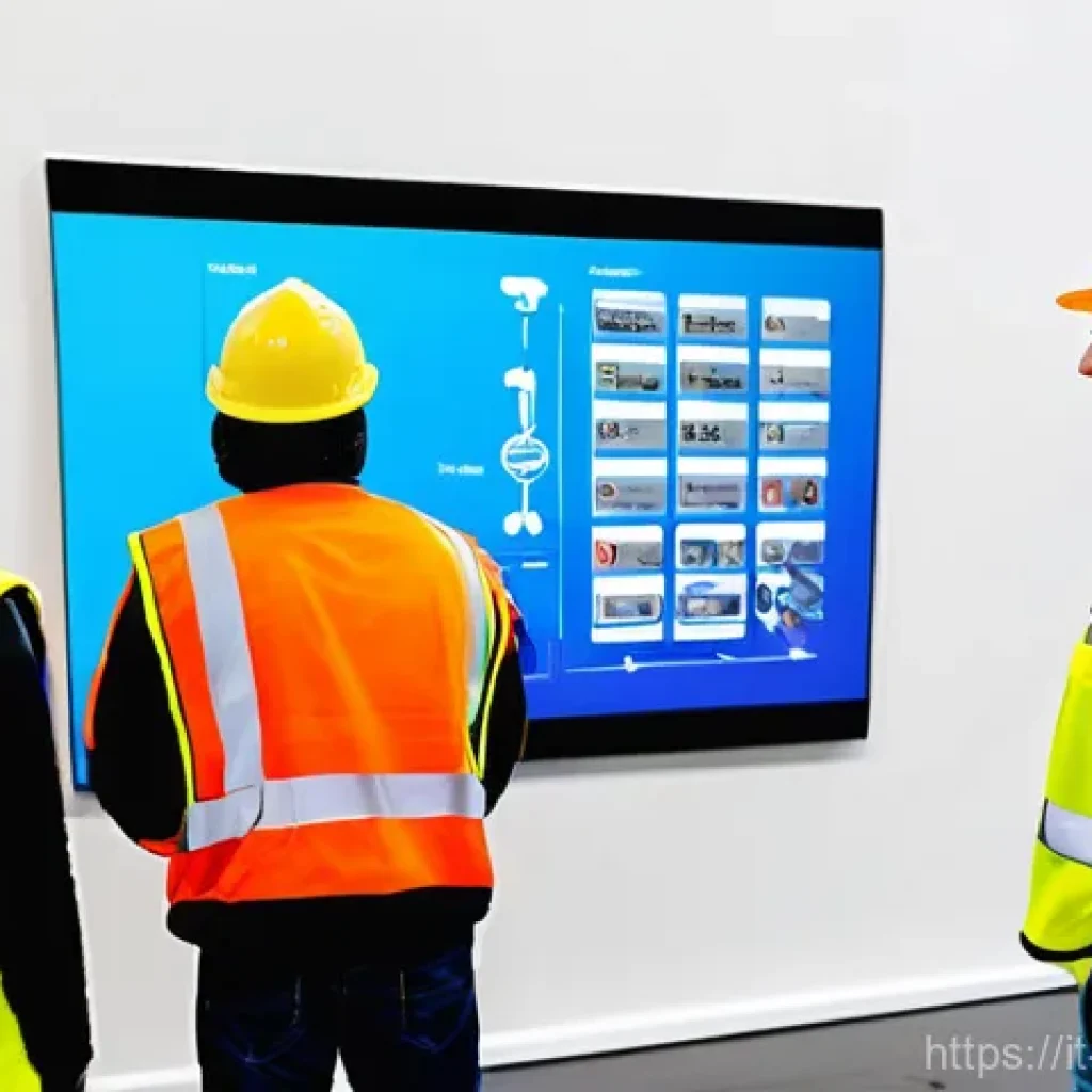 건설안전기사 실기시험에서 발생하는 실수 - **Prompt 1: Immersive Safety Simulation Training**
    "A diverse group of construction workers, wea...