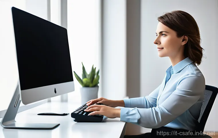 건설안전 실무자를 위한 필독 서적 - **Prompt Title: Modern Ergonomic Workspace in Milan**
"A bright, contemporary office environment...