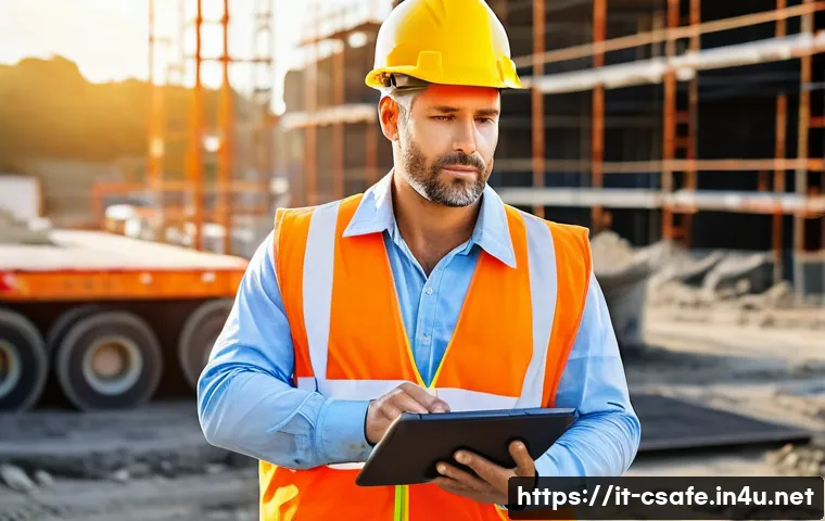 건설안전 전문가 이직 성공 사례 - **Image Prompt 1: The Diligent Construction Safety Coordinator**
"A professional man in his late...