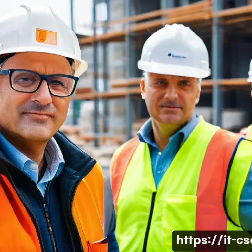 건설안전관리자의 성공적인 리더십 사례 - **Prompt 1: Leadership and Proactive Safety on a Roman Construction Site**
A charismatic Italian...