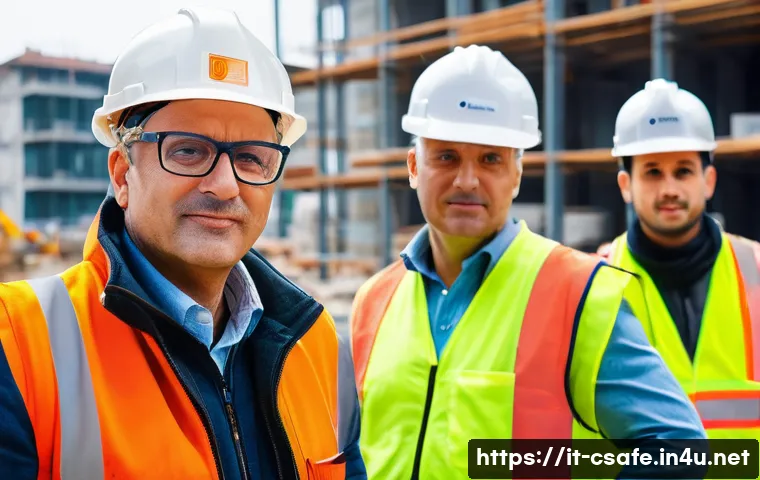 건설안전관리자의 성공적인 리더십 사례 - **Prompt 1: Leadership and Proactive Safety on a Roman Construction Site**
    A charismatic Italian...