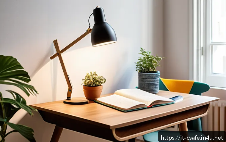 건설안전기사 공부를 위한 효과적인 환경 설정 - A cozy and well-organized study nook in a modern Italian apartment, featuring a wooden desk near a l...